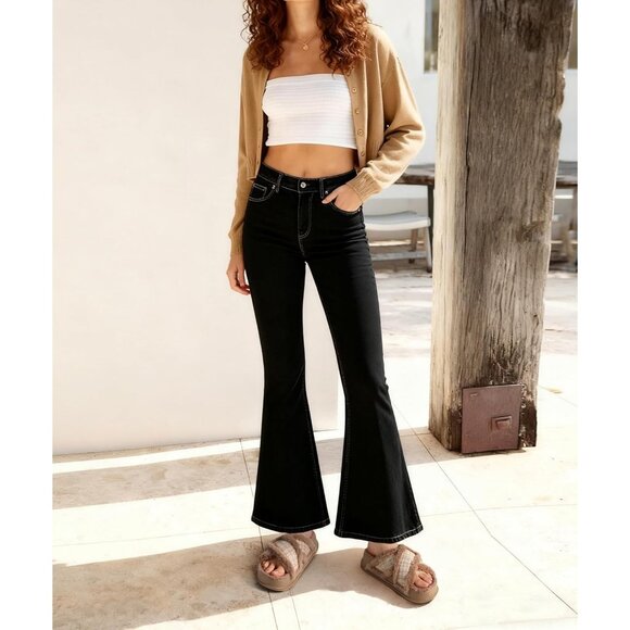 Women's Light Brown Fuzzy Furry Faux Fur Cross Band Arch Open Slippers Shoes - Picture 2 of 8